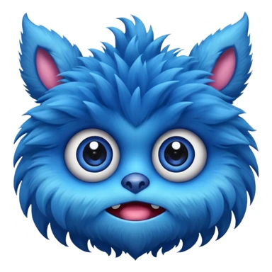 fuzzy little monster sticker