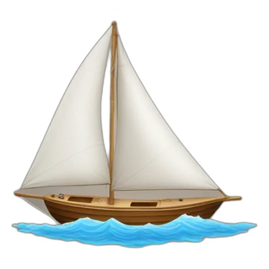 sailing boat  sticker