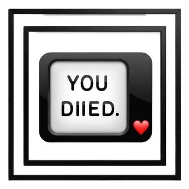 You Died Screen from Elden ring sticker