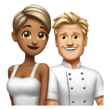 Ariana Grande and Gordon Ramsey in love sticker