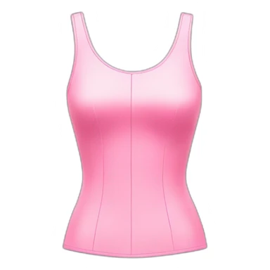 A dress form is adorned with a pink cropped sports tank top sticker