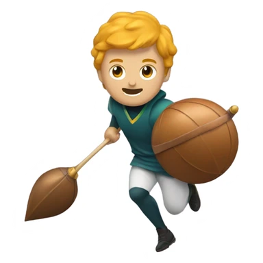 A person playing quidditch  sticker