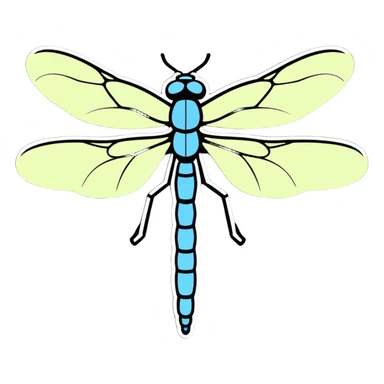 Dragonfly sticker