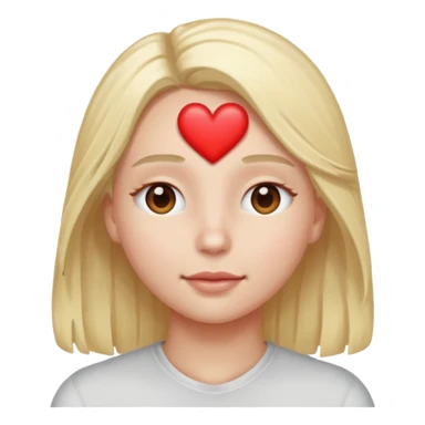 someone with heart on their eyes sticker