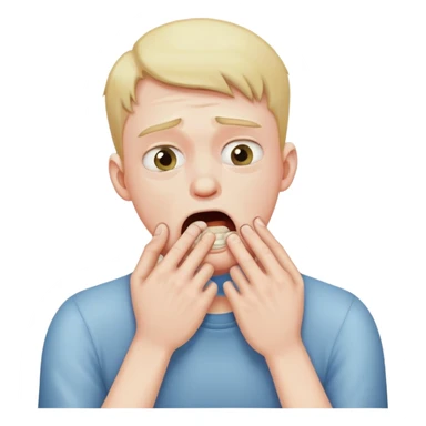 a guy whos chocking himself cause hes stressed  sticker