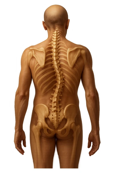 fai immagine identica ma iperrealistico 4k, postura storta con spina dorsale storta sticker