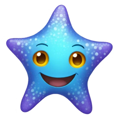 Smiling star fish sticker