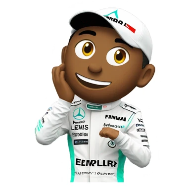Lewis Hamilton on Podium sticker
