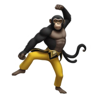 black monkey dancing with black adam sticker