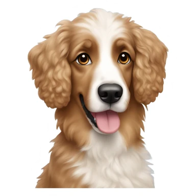 apricot poodle and australian shepard sticker