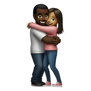 P diddy hugging a girl sticker