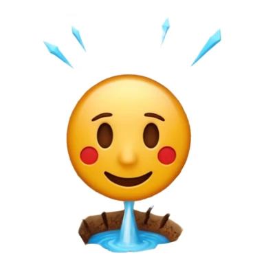 3D render of Drought Crack, miniature weather phenomenon, volumetric particle effects, parched brown earth ground texture, emoji style, isolated on white background --v 6.0. sticker