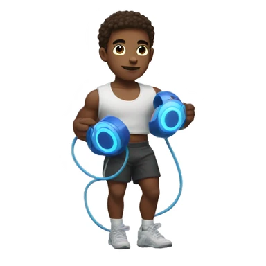 Buff boy with a PlayStation 5 sticker