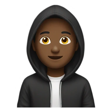 Black and white hoodie  sticker