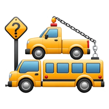 towing zone icon sticker