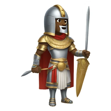 Knight with ancient Egyptian clothing sticker
