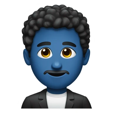 Hombre de pelo negro y ojos azules  sticker