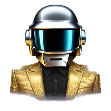 Daft punk in disco costume  sticker