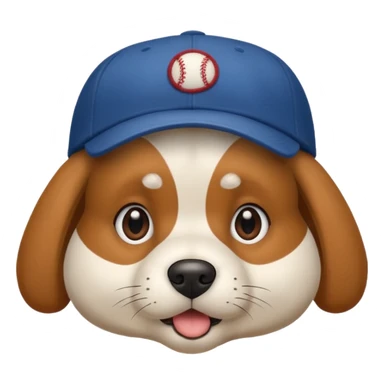 Perro con gorra  sticker