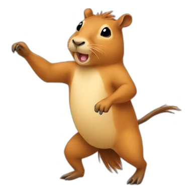 Capivara dancing funny sticker