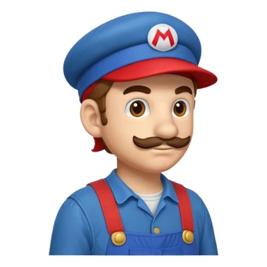 Mario de profil en 2D sticker