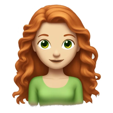 long-haired redhead woman with green eyes doing the splits sticker