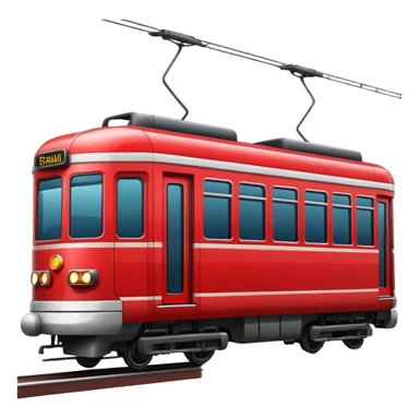 tram train red sticker