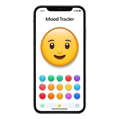 Mood tracker app sticker