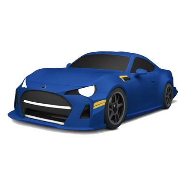 Precise wide-body dark blue Cardstock Papercraft fr-s racecar sticker