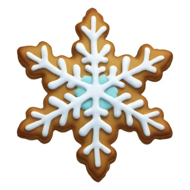 Christmas Cookie snowflake shape sticker
