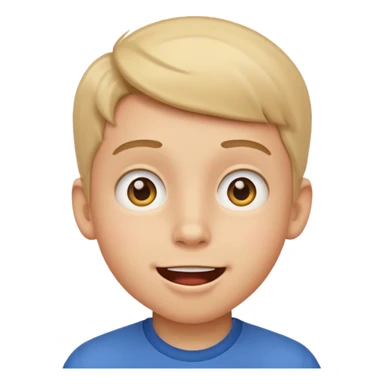 a boy who wakes up emoji sticker