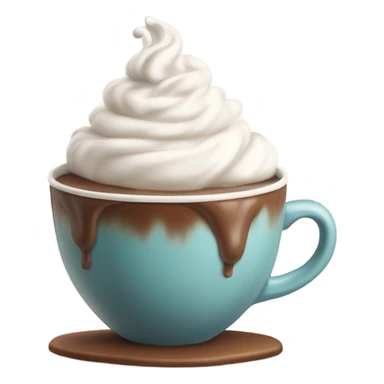 Hot chocolate with cream  sticker