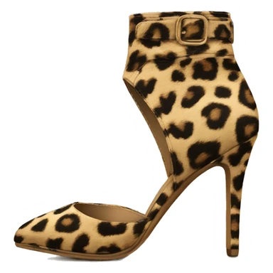 Leopard print heels ￼ sticker
