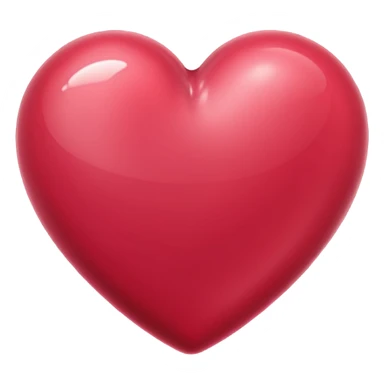 Cranberry colored heart  sticker