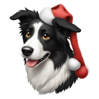 Christmas Border collie sticker