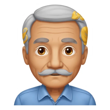 señor muy mayor con bigote sticker