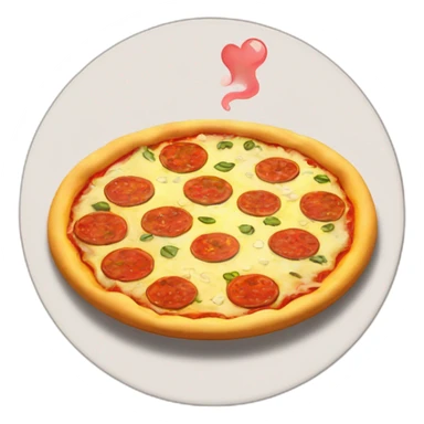 tea cup on a pizza coaster sticker