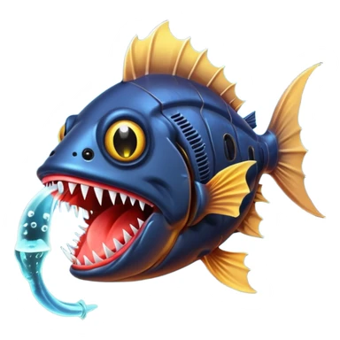 Angler Fish – Large mouth with sharp teeth and light lure sticker