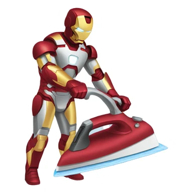 iron man ironing sticker