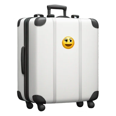 White suitcase sticker