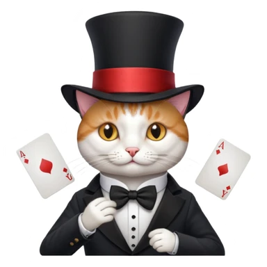 The Magician's cat  sticker