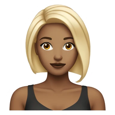 popular girl with makeup who ha two tone blonde hair sticker