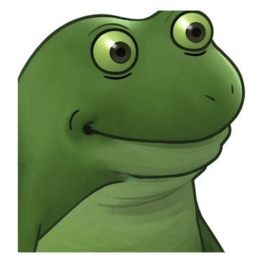 happy pepe the frog, smiling sticker