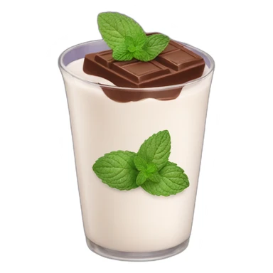 chocolate mint milk sticker