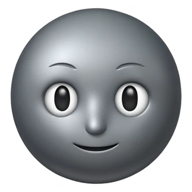 A  gray big shpere head with cylindrical  body  sticker