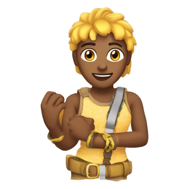 chica armando pulseras sticker