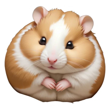 Meme-Worthy Cute Sleeping Brown and White Banded Hamster Portrait Emoji, Head resting peacefully with a contented smile, showcasing a delightfully compact build and a luxuriously soft banded fur of brown and white, eyes shut in a serene nap, Simplified yet hilariously adorable features, highly detailed, glowing with a soft, drowsy light, high shine, relaxed and utterly lovable, stylized with an air of playful laziness, bright and heartwarming, soft glowing outline, capturing the essence of a comically sleepy hamster, so meme-worthy it feels like it could instantly become the next viral sensation of adorable slumber! sticker