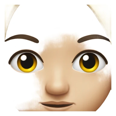 staring face with long fake eyelashes sticker