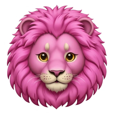 Animal Leo pink sticker
