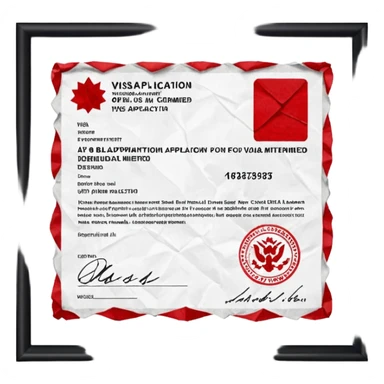 visa de turista denegada sticker